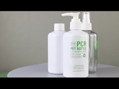 100% PCR gerecycled PET HDPE materiaal Shampoo douche gel fles conditioner pot